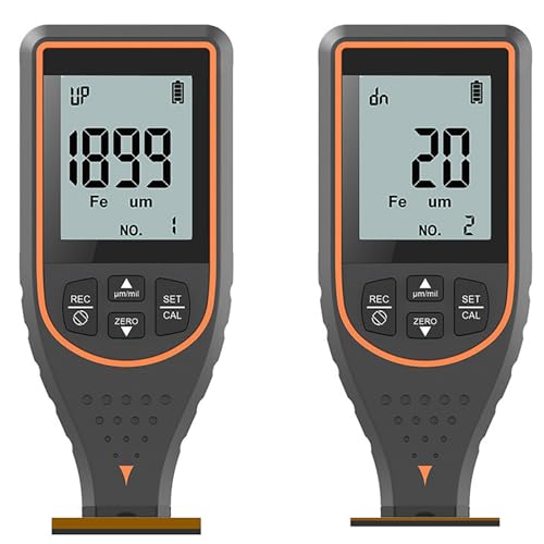 Medidor de Espesor de Recubrimiento con Display Digital para Pintura, Tester de Superficie Automotriz, Gris miniatura 1