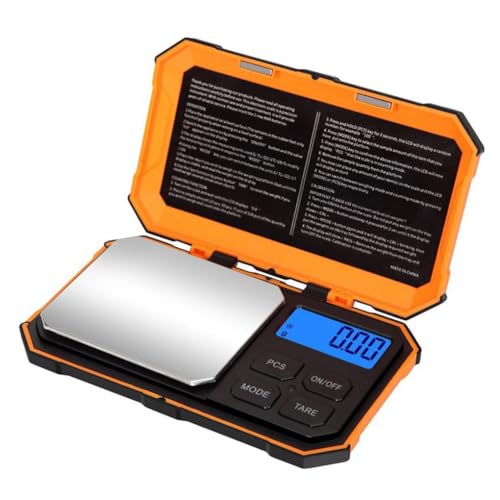 Zanthicia Báscula Digital de precisión de 500g/0,01g, báscula electrónica LCD para cocina, portátil para joyería, gramo, joyería, herramientas medición