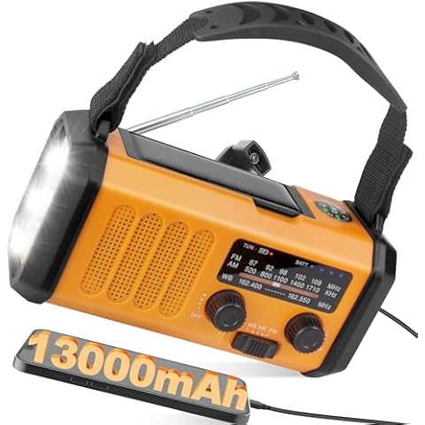 Zpincsipo 13000mAh Emergency Weather Radio Cover