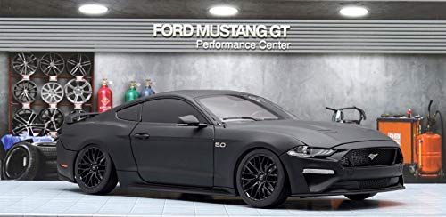 Image of 2019 Ford Mustang GT 5.0 Coupe Matt Black 1 /18 Diecast Model Car by Diecast Masters 61005
