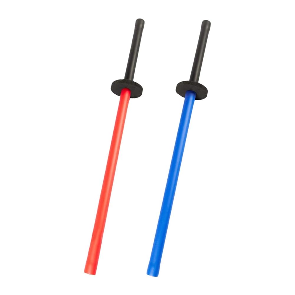 Juego de 2 Palos de Entrenamiento con Antideslizante, Juguete de Espuma para Practicar Esgrima con Espada, Regalo de 70 cm