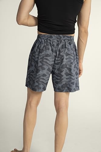 Image of DaMENSCH Regular Fit Solid 100% Soft & Durable Cotton Boxer Shorts Dual Pockets Anti-Bacterial Moisture Wicking Microfibre Waistband Ultra-Light Boxers for Men