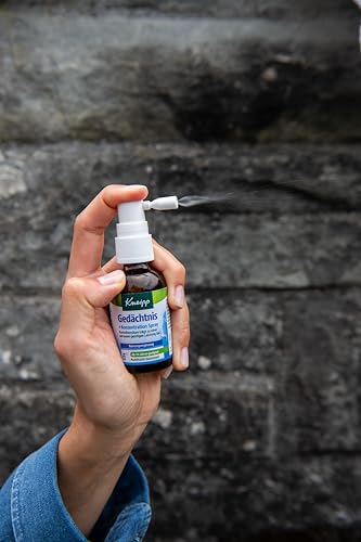 Kneipp Gedächtnis + Konzentration Spray - mit Nerven-Vitaminen B6 und B12 - ab 14 Jahren geeignet - 30ml
