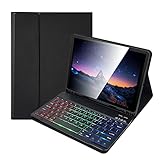 Clavier rechargeable : l'étui clavier pour iPad 10,2 et 10,5 pouces dispose d'une batterie rechargeable intégrée de 230 mAh et peut fonctionner pendant 100 heures. Autonomie en veille : jusqu'à 800 heures. Rappel : veuillez charger le clavier pendant environ 3 heures avant la première utilisation.