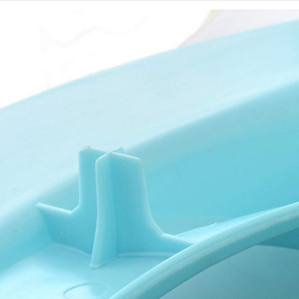 Vaschette per WC in plastica per bambini Vasino per bambini Sedile sicuro per Grils Boy Trainers Comodo anello per WC portatile Vasino per neonati(Blue,White)