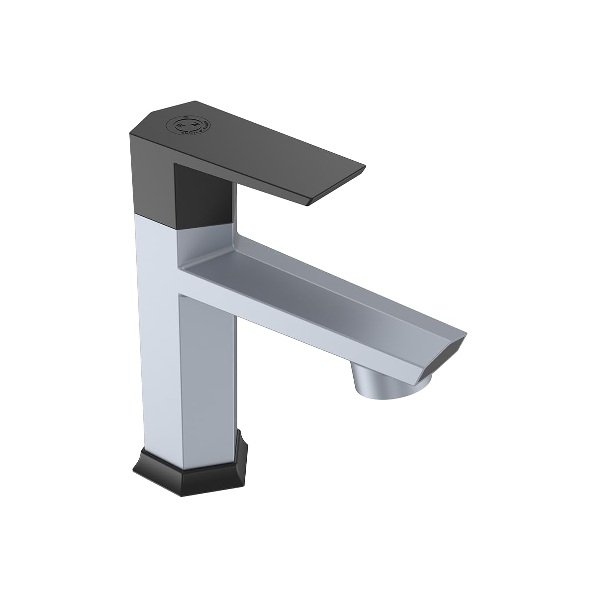RN Pillar Tap for Washbasin - Modern and Durable Wash Basin Tap for Bathroom & Kitchen Superior Plastic Taps (PTMT) RNG2009B06_Metallic Grey Black Dual - (Pillar Cock) | 15mm(1/2") Cartridge