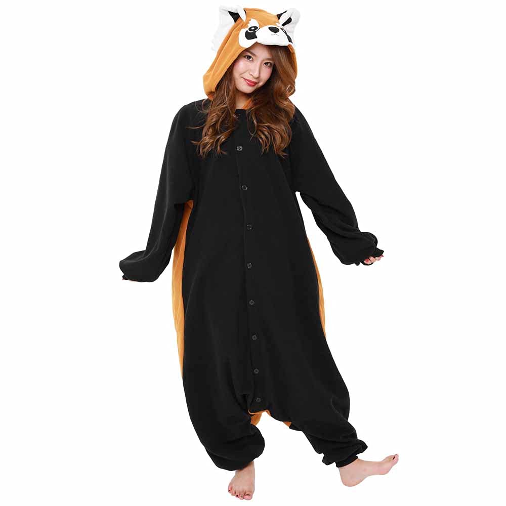 SAZAC Disfraz de panda rojo Kigurumi - Mono de Halloween