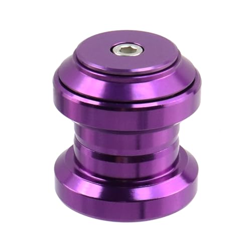 Modengzhe Bike Headset,34mm 1-1/8\" Threadless Bicycle Headset Aluminum Alloy Headset for Straight Steerer Fork Bearing Headset with Top Cap,Purple