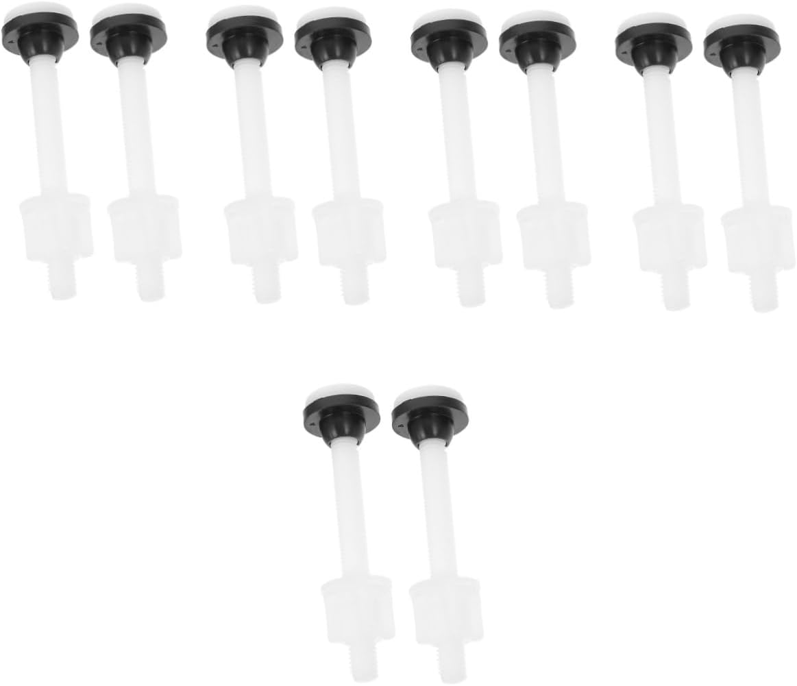Mobestech 10pcs Toilet Seat Bolts for Old-fashioned Separated Tanks Easy Installation Leak Design Toilet Tank Screws for Performance Compatible