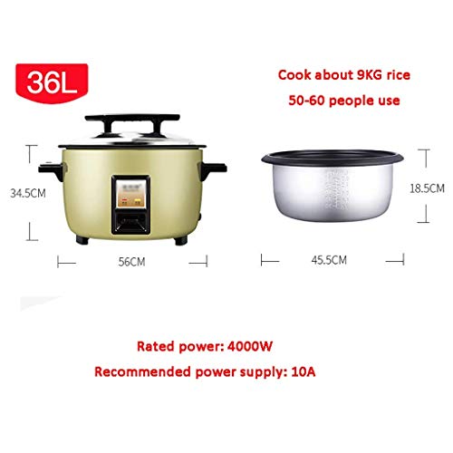 DFJU Elektroherd Reiskocher Große Kapazität 8-60 Personen Kantine Hotel Home/Gewerblich altmodisch Großer Reiskocher 8… – Bild 3
