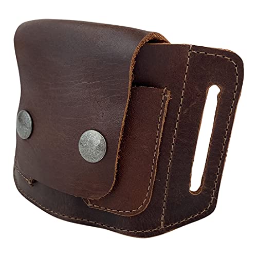 Hide & Drink, Tactical Card Holder, Card Storage, Handmade from Full Grain Leather - Bourbon Brown3