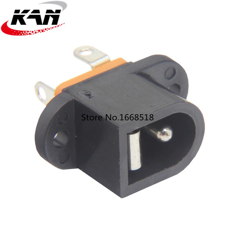 Wiring Connecting Terminals - 10Pcs DC-016 DC Power Socket Jack Connector with Ear DC016 PIN=2.0mm 3Pin DIP Needle Size Adaptation 5.5mmx2.1mm Power Plug