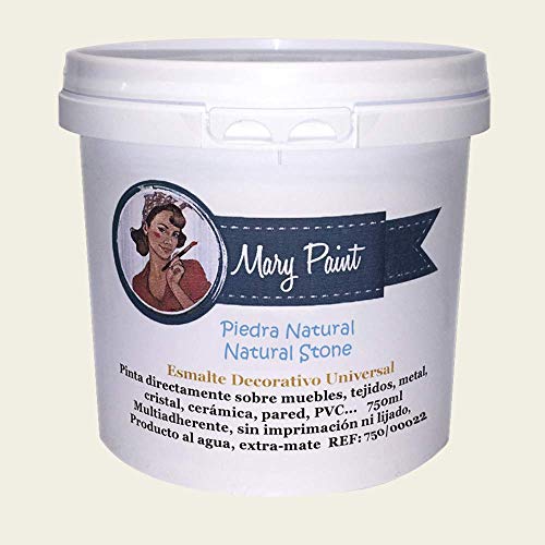 Mary Paint | Pintura para muebles efecto Chalk Paint, Piedra Natural - 750ml
