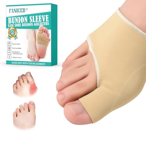Usmlicer 2 Stück Hallux Valgus Socken, Hallux valgus korrektur, hallux valgus bandage mit Silikonpads, ballenpolster vorfuß in weichem Silikon für Männer und Frauen, Universalgröße