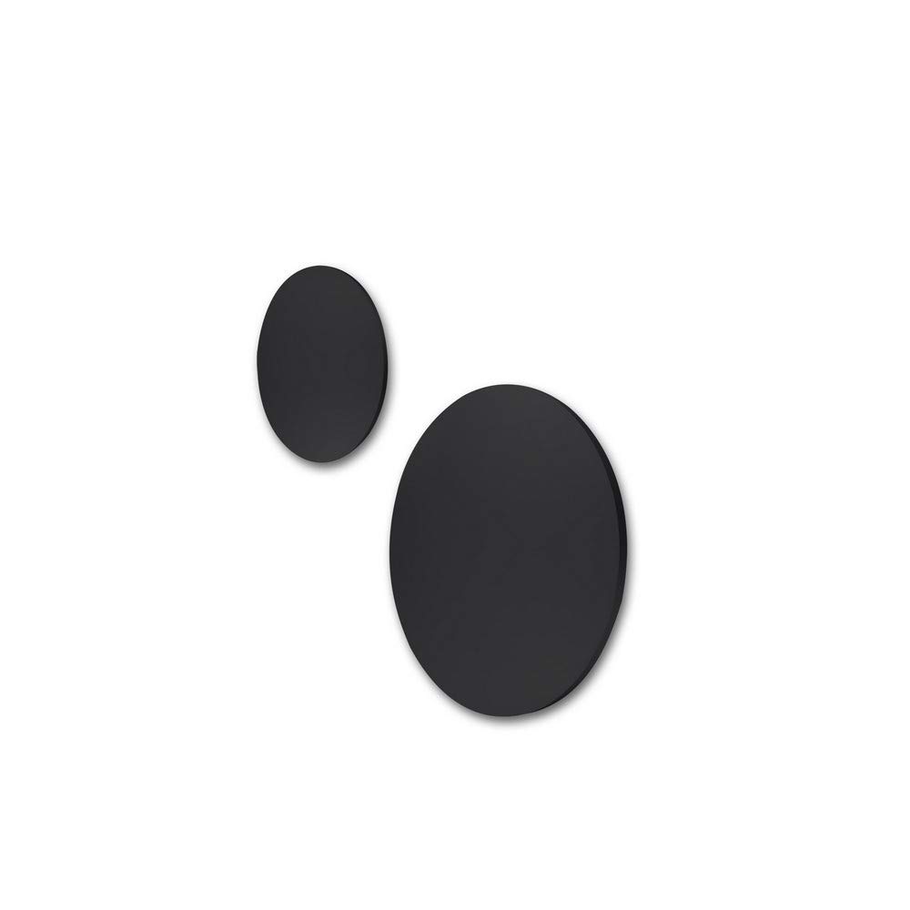 Mantra Iluminación. Modello BORA BORA Applique circolare da 13,5 cm di diametro realizzato in alluminio e acrilico finitura in colore nero opaco. Fonte di luce LED 6 W 3000 K 540 lm (incl.)