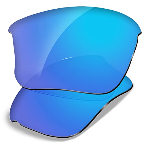 Image of Dynamix Polarized Replacement Lenses for Oakley Flak Jacket XLJ | Easy to Install | Fit Perfectly | Ice Blue