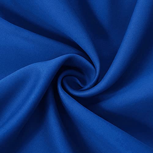Diva En Camino Dec Outdoor Patio Curtain Waterproof Darkening Thermal Insulated Indoor Curtains For Bedroom, Porch, Living Room, Pergola, Cabana, W52 X L95, Royal Blue, Set Of 2 Panels #TOP7