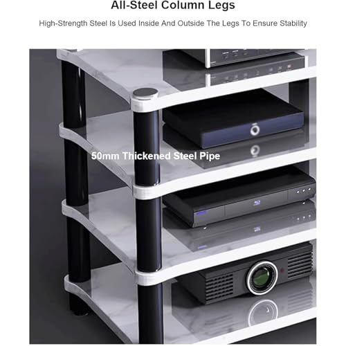 Support AV antichoc pour équipements audio et armoire multimédia bas - 6