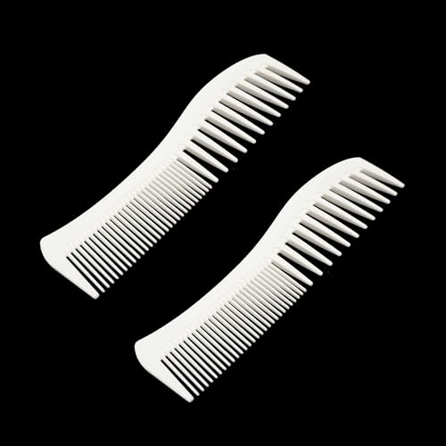 Peine Desenredante Blanco de Plástico 7.5 pulgadas - Pack de 2 miniatura 2