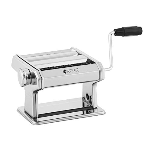 Royal Catering RC-PM1Q Nudelmaschine elektrisch Pastamaker manuell 14 cm Pastamaschine 0,5-3 mm – Bild 3