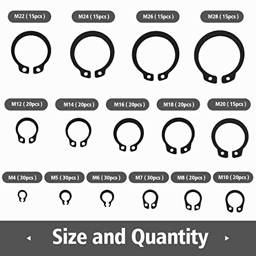 315 anelli di sicurezza esterni Kit di