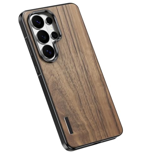 Coque Samsung S26 Ultra en métal et bois d'aluminium premium - Élégance antichoc
