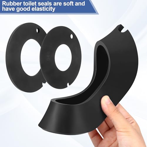 Image of 385311462 RV Toilet Rubber Seal Kit Replacement for Dometic Sealand Vacuflush Pedal Flush Toilets, RV Toilet Spare Parts for Camper Includes 2 Pack Toilet Seal - Prevent Leakage