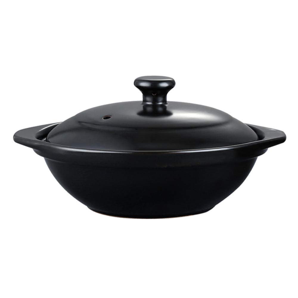 Pot à ragoût en terre cuite authentique et casserole en argile naturelle pour cuisine saine