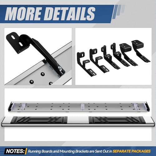 Estribos laterales acero inoxidable compatibles Chevy Traverse 2007-2017 miniatura 7
