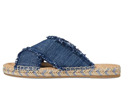 Minnetonka Women's Pepper Sandal Blue Denim, M, 6 #TOP3