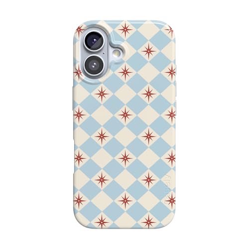 Casely iPhone 17 Case | Chelsea Checker | Starlight Tiles | Compatible with MagSafe | Classic Ultra Slim Design