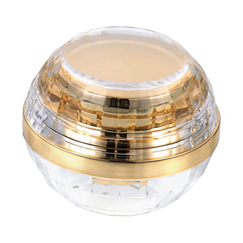 CALLARON Empty Cream Jar 50g Refillable Acrylic Face Cream Bottle Travel Cosmetic Container Gold Packaging