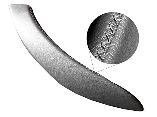 Leather Steering Manija de puerta Revestimiento de cuero Serie 3 F30, F31 330i y Serie 4 F32 / F33 (derecha, negra)