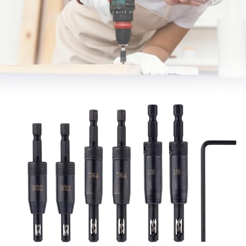 6pcs Self Centering Drill Bit Set