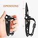 9 in 1 Multitool Carabiner with Pocket Knife, Stocking Stuffers Gifts for Men, EDC Carabiners with Folding Knives, Bottle Opener, Window Breaker and Screwdriver, Survival Gear for Camping Hiking