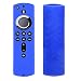 WERONE Silicone Cover/Case for Fire TV 4K/Fire TV (3rd Gen)/Compatible with All-New 2nd Gen Alexa Voice Remote Control (Blue)