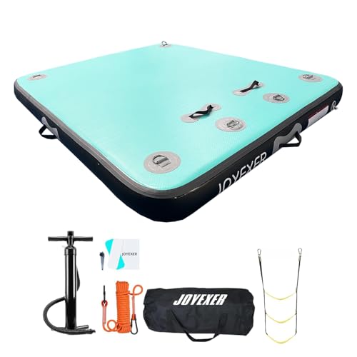 Inflatable Floating Dock on water