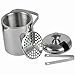 GSCW Small Ice Bucket with Tongs- Best Double Wall Insulated Stainless Steel Miniature Bar Accessory Gift Set