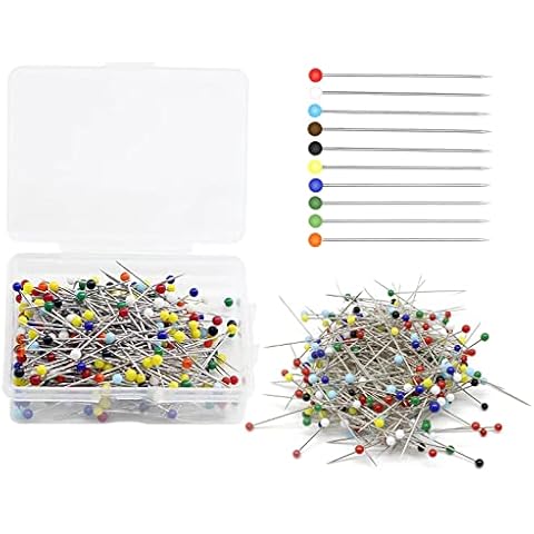 ZOCONE Alfileres de Costura de Cabeza de Bola Vidrio Coloridos, 400 Piezas Cover