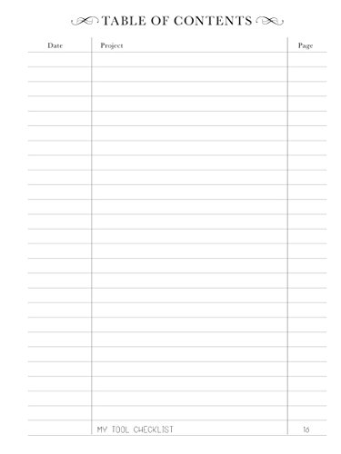 Woodworker's Shop Journal (Quiet Fox Designs) Log & Organize Your Woodworking Projects, Sketches, Methods, Tools, & Material Lists; Includes Handy Quick-Reference Tables & Fill-In Table Of Contents #TOP2