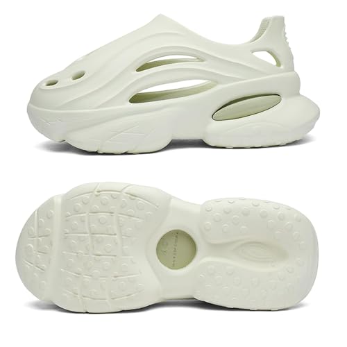 Foam Runner Style Thick-Soled EVA Material Shoes for Men Hollow Out Slippers Lightweight Slip-On Walking Sneakers Breathable Soft Beach Sandals4