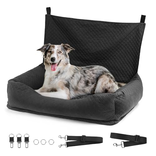 Honey Paws Trasportino per Cani Auto e Seggiolino Auto Cane - Cuccia Portatile Sicura per Viaggi in Macchina, Taglia Piccola Media, Borsa Trasporto Cane Design Pratico