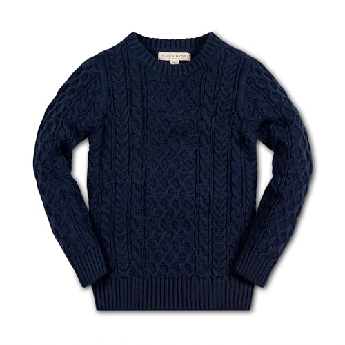 Image of Hope & Henry Boys' Long Sleeve Crew Neck Pullover Sweater