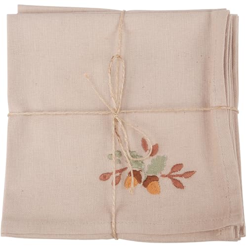 Primitives-by-Kathy-Fall-Decorative-Napkin-Set-15-x-15-flax-linen-brown-green-pumpkin-orange Primitives by Kathy Fall Decorative Napkin Set 15 x 15 flax linen brown green pumpkin orange