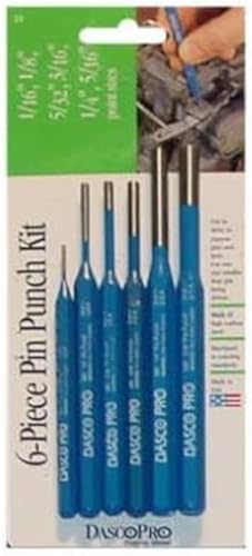 Image of DASCO PRO 6 Piece Pin Punch Kit, Made in the USA, VN70022 22