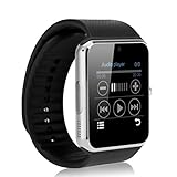 Vorcool Bluetooth-Smartwatch GT08 für iPhone/Samsung und Android Smartphones (Silber)