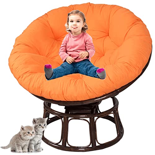Coussin de chaise pivotant épais et confortable pour panier suspendu d'extérieur