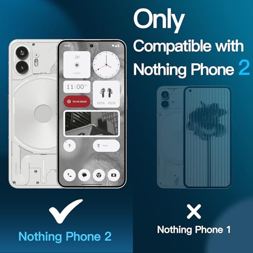 Image of JETech Tempered Glass Screen Protector Guard for Nothing Phone 2, Anti-Scratch, HD Clear, 3-Pack