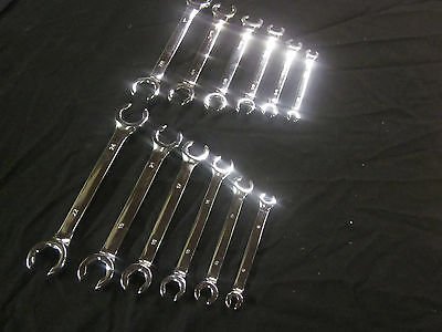 CTT 24 SAE&MM Sizes 12pc Flare NUT 15 Degree Offset Wrench Set Brake & AC Lines