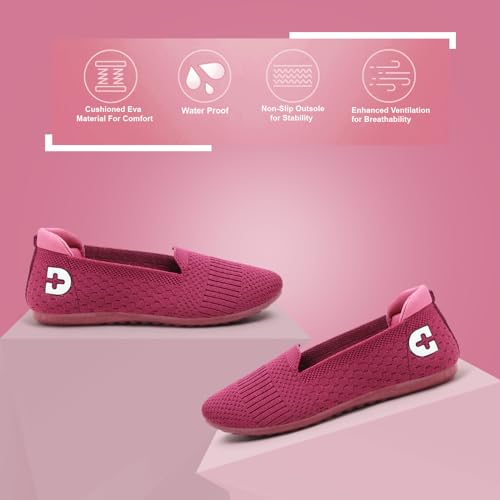 Image of DOCTOR HEALTH SUPER SOFT Women's Memory Foam Walking & Running Shoes | Lightweight Slip-On Sneakers for Gym, Training, Casual & Everyday Use | Flexible, Soft Cushion Athletics for Ladies & Girls